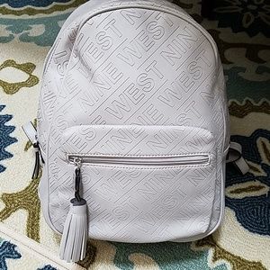 Nine West Logo Embossed Large Backpack